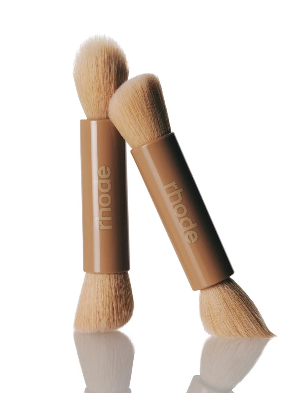 RHODE limited edition sold out Beige Double-Ended Makeup Brush New in box